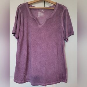 Terra Sky Purple Knit Top Size 14W